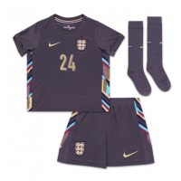 Camisa de Futebol Inglaterra Cole Palmer #24 Equipamento Secundário Infantil Europeu 2024 Manga Curta (+ Calças curtas)